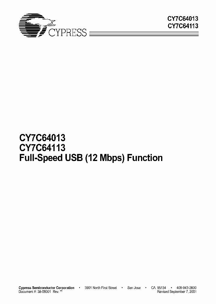 CY7C64013_136097.PDF Datasheet