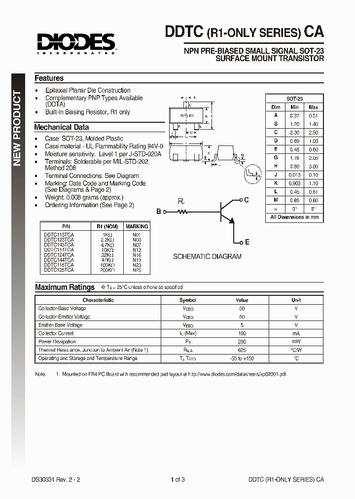 DDTC114TCA_24620.PDF Datasheet