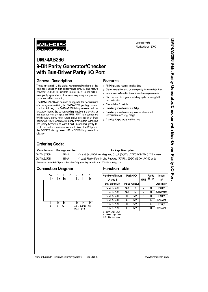 DM74AS286_86814.PDF Datasheet