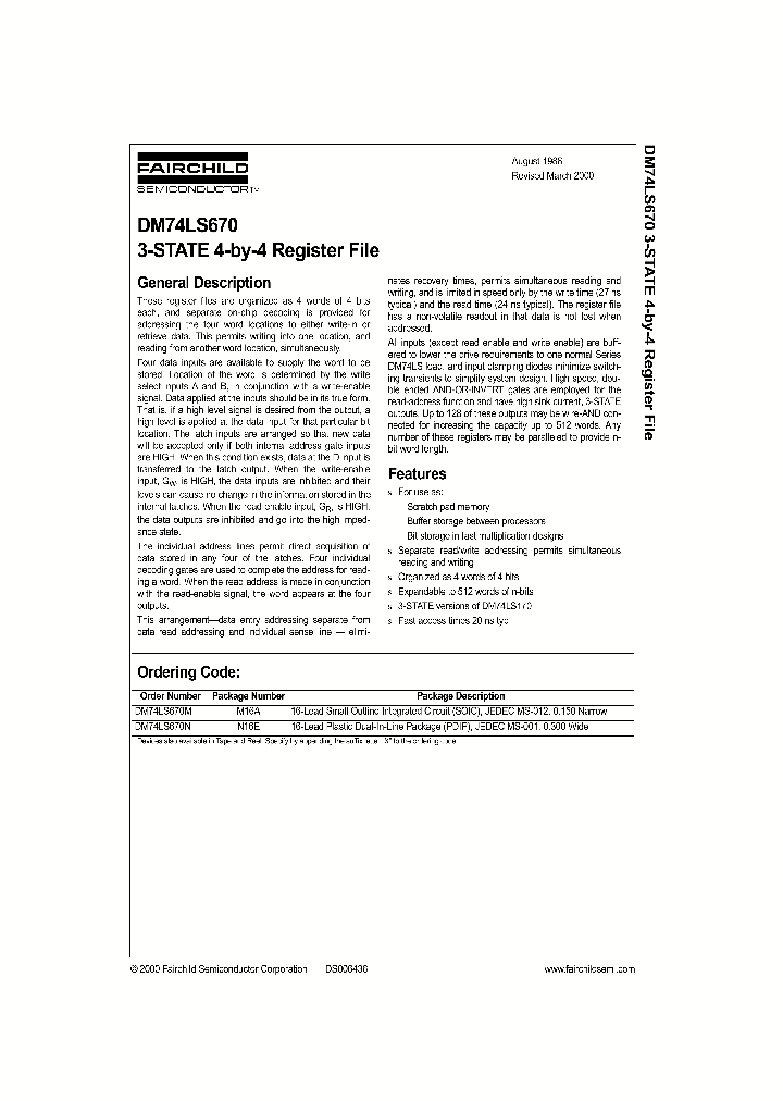 DM74LS670_153109.PDF Datasheet