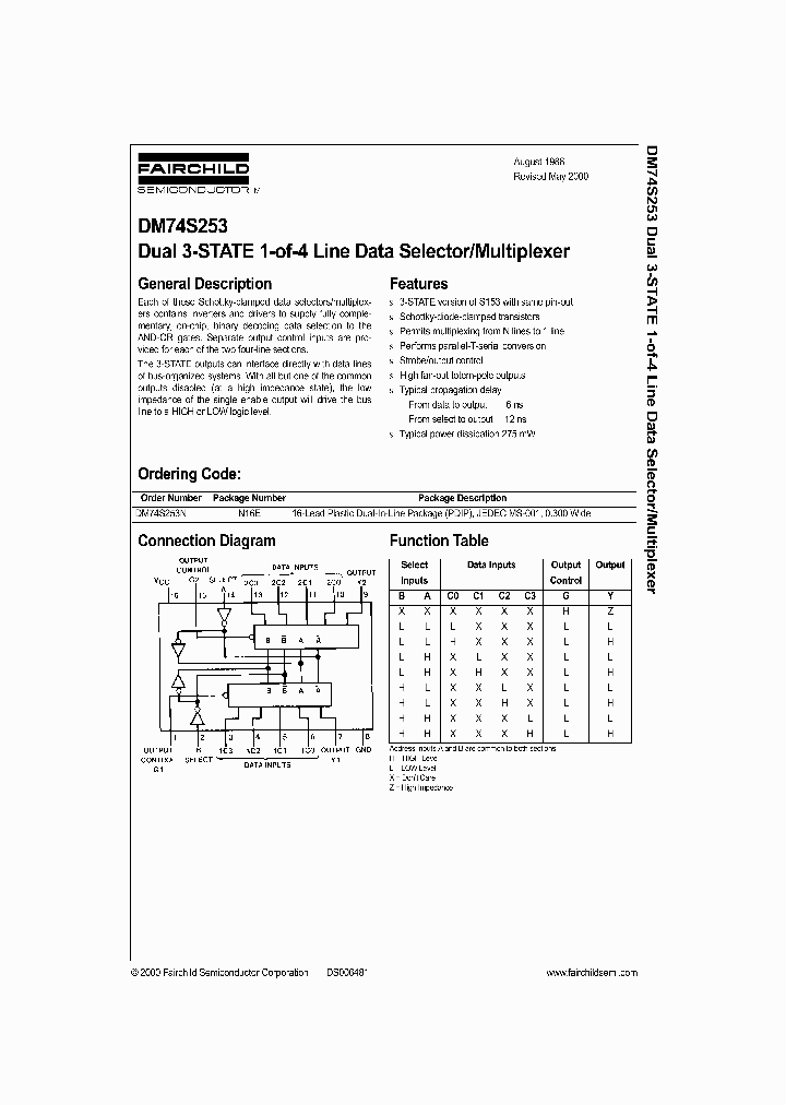 DM74S253_150006.PDF Datasheet