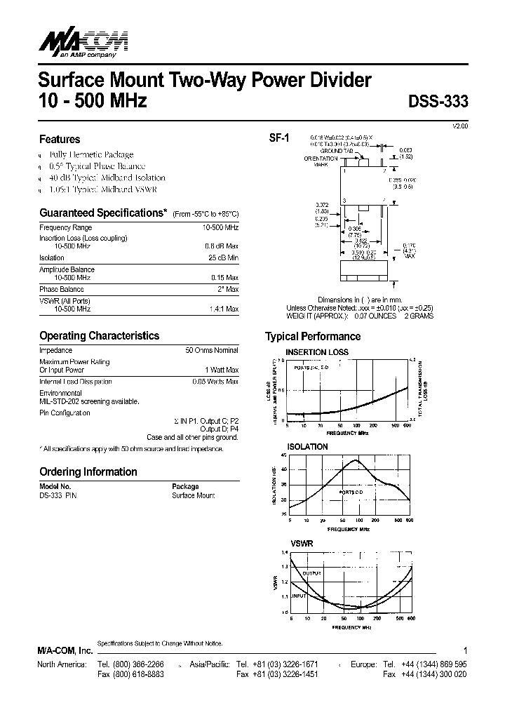 DS-333PIN_40664.PDF Datasheet