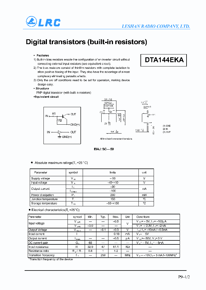 DTA114EKA_72702.PDF Datasheet