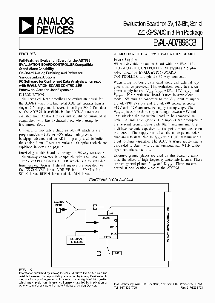 EVAL-AD7898CB_120733.PDF Datasheet