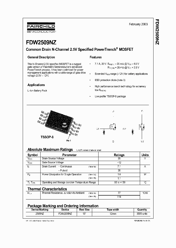 FDW2509_53269.PDF Datasheet