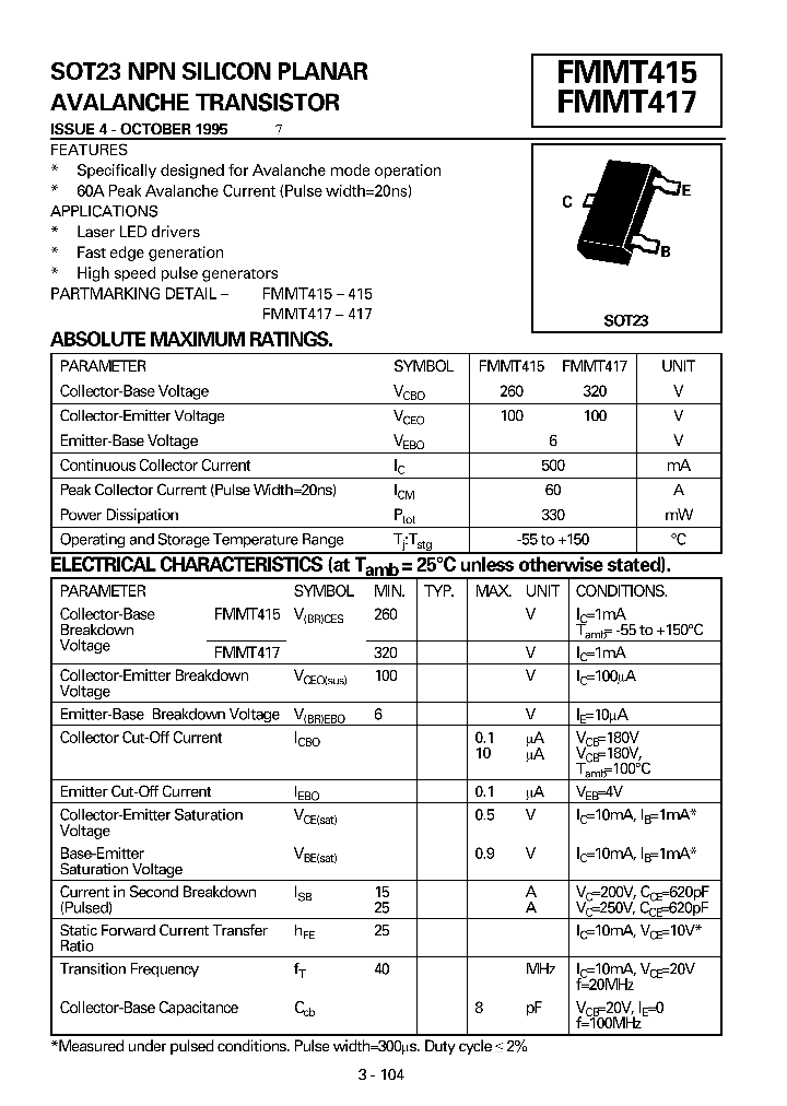 FMMT415_41874.PDF Datasheet