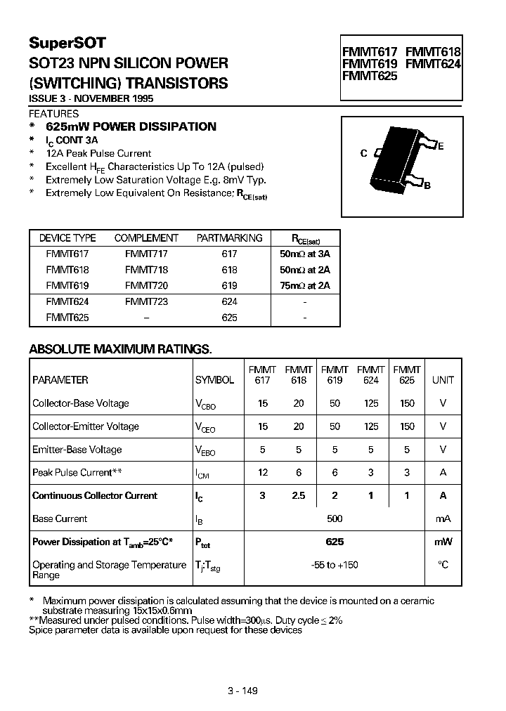 FMMT618_73603.PDF Datasheet