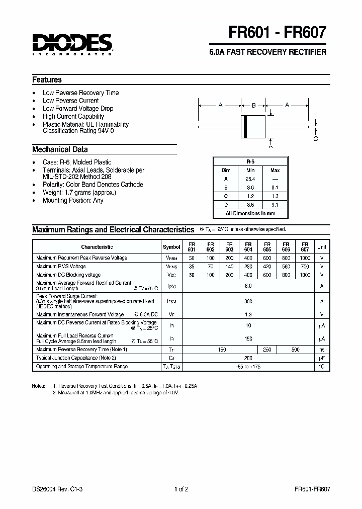 FR607_187352.PDF Datasheet