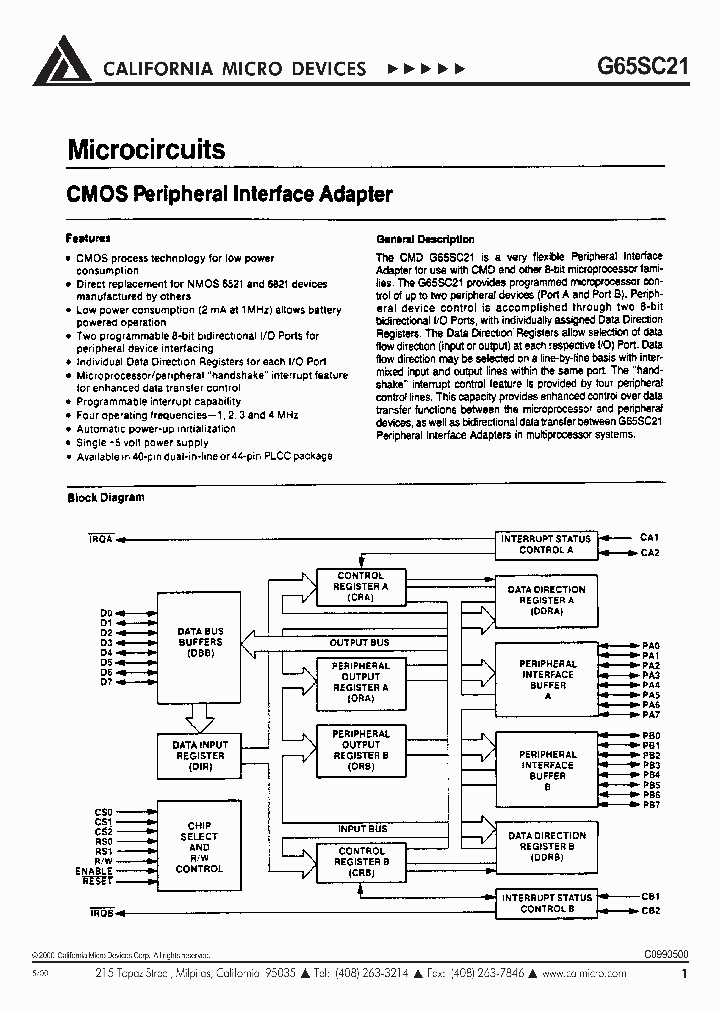 G65SC21_91740.PDF Datasheet