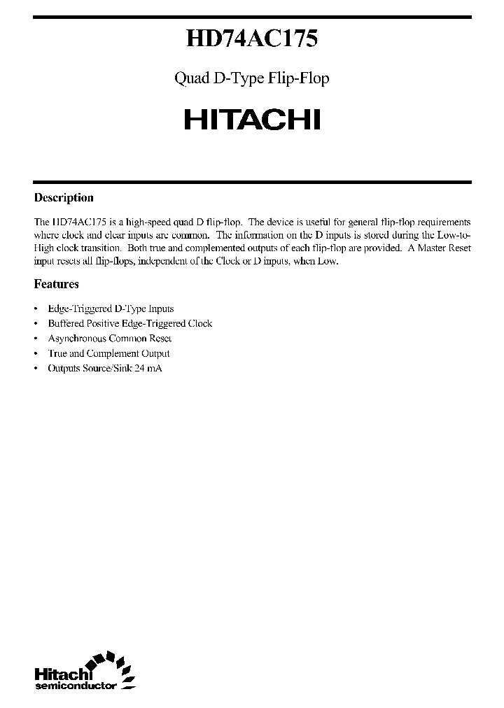 HD74AC175_17690.PDF Datasheet