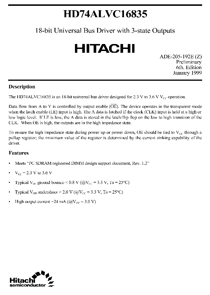 HD74ALVC16835_25052.PDF Datasheet
