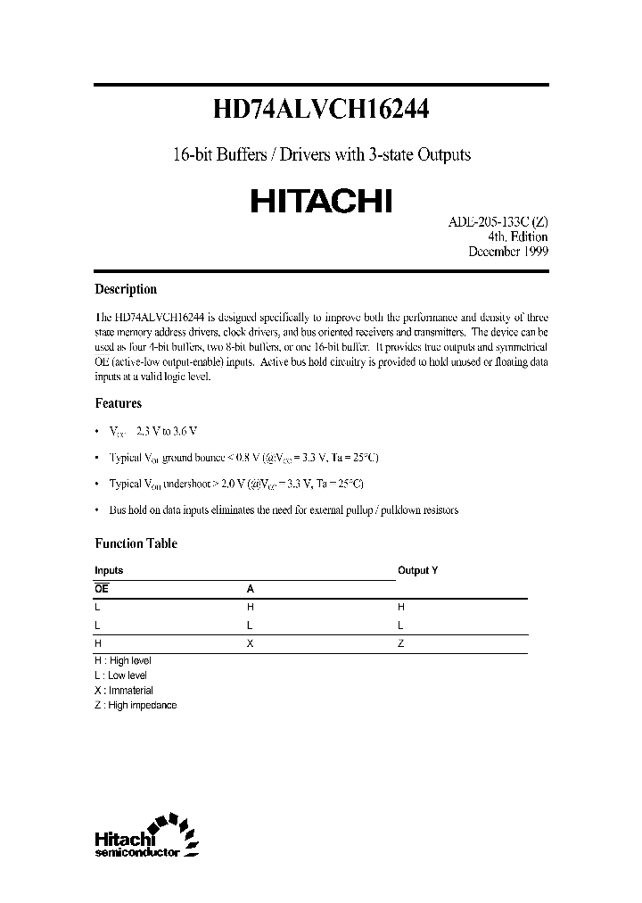 HD74ALVCH16244_25066.PDF Datasheet