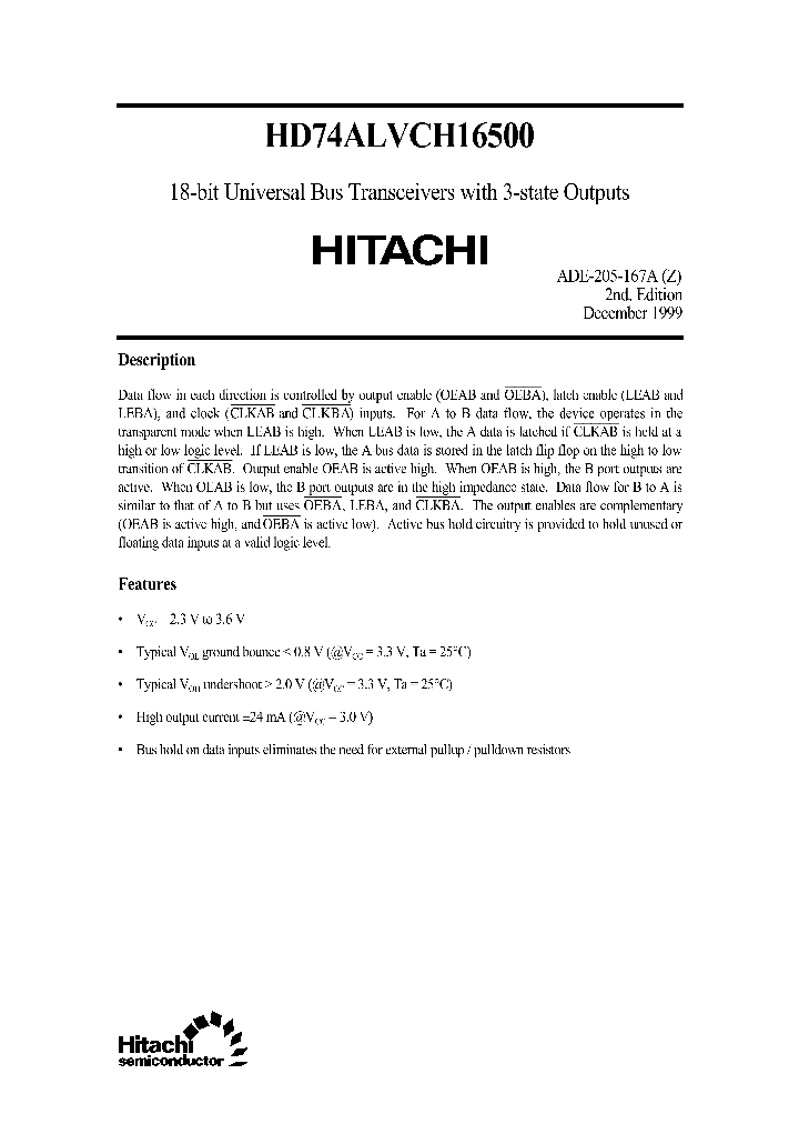 HD74ALVCH16500_25086.PDF Datasheet