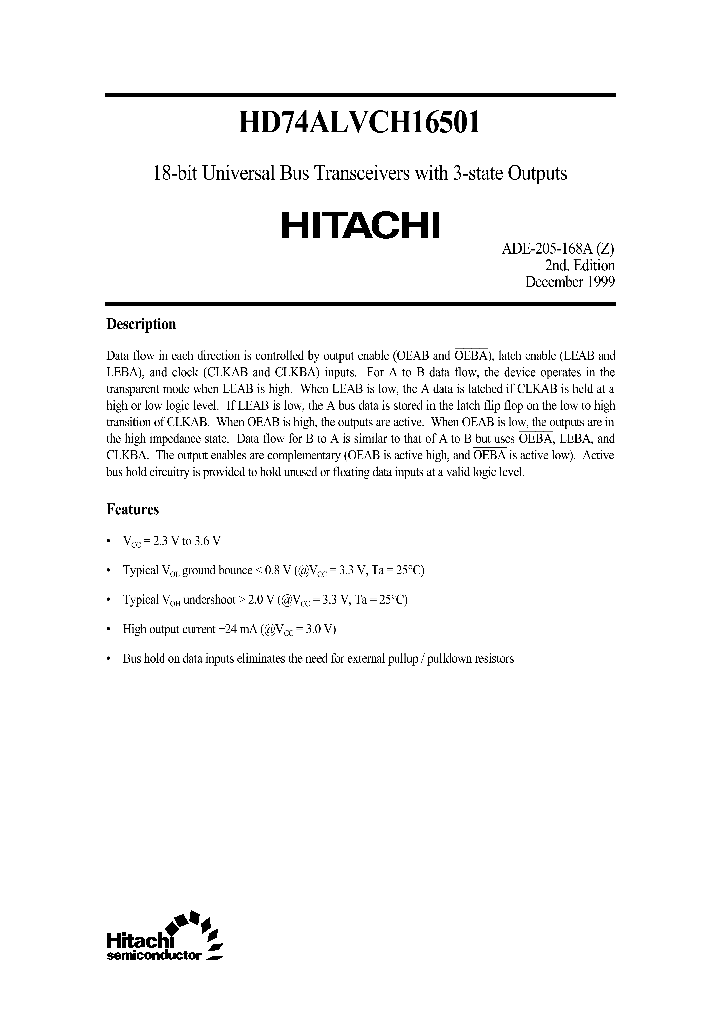 HD74ALVCH16501_25087.PDF Datasheet