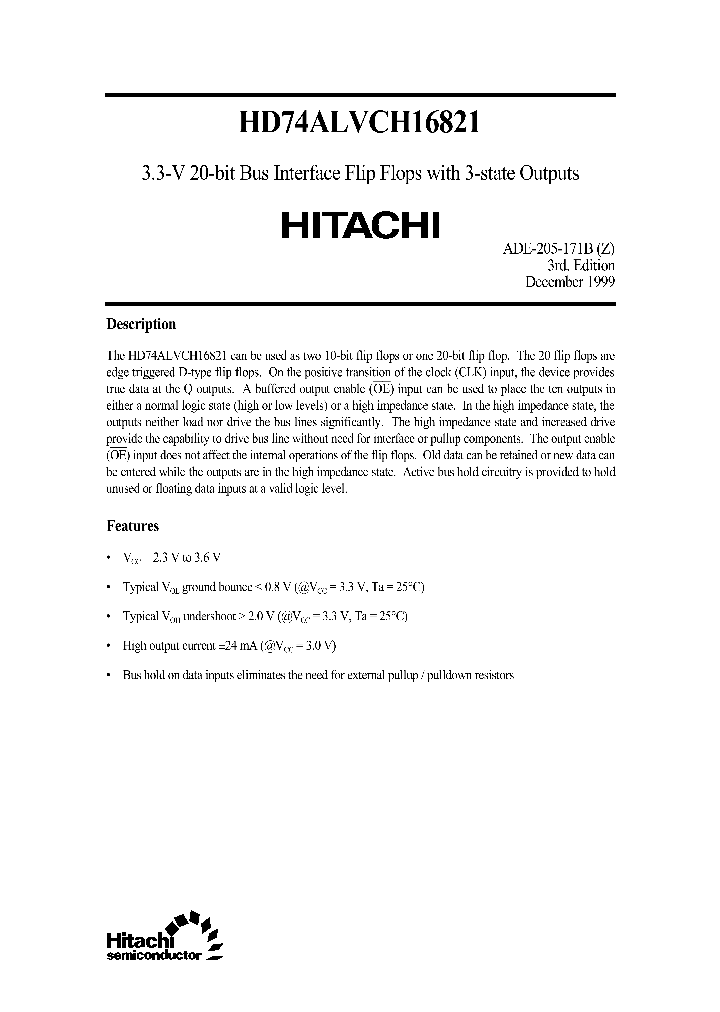 HD74ALVCH16821_25091.PDF Datasheet