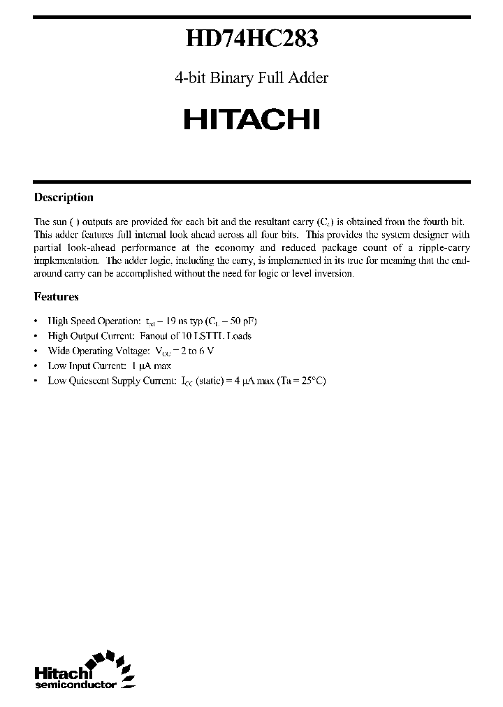 HD74HC283_115684.PDF Datasheet