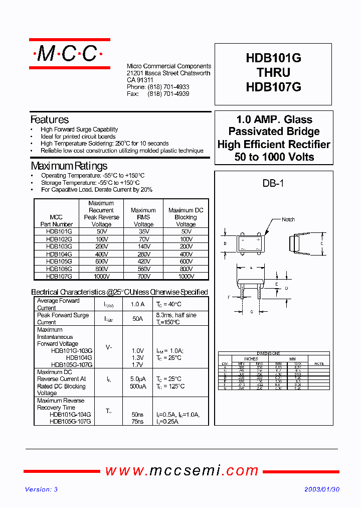 HDB105G_154117.PDF Datasheet