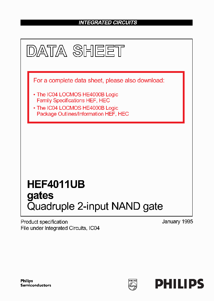 HEF4011UB_105498.PDF Datasheet