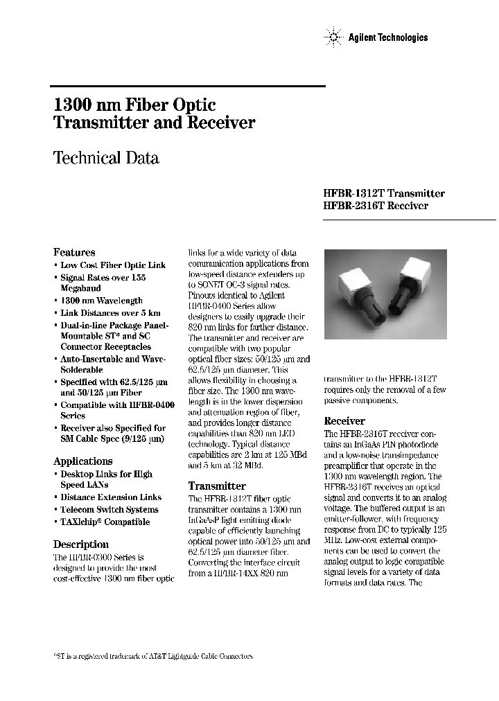 HFBR-1312T_116389.PDF Datasheet