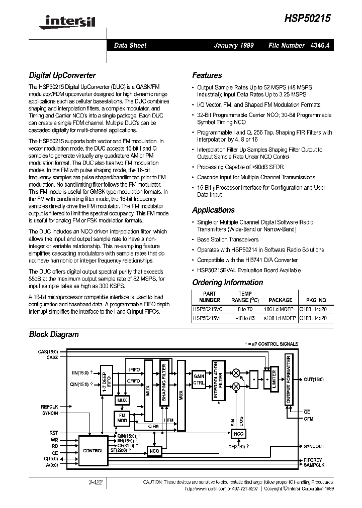 HSP50215_79088.PDF Datasheet