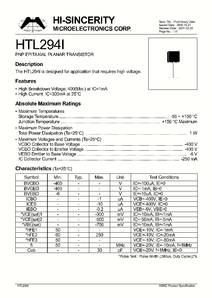 HTL294I_67281.PDF Datasheet