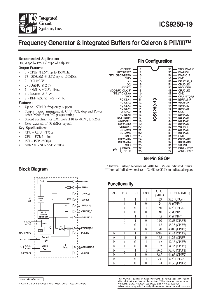 ICS9250-19_84358.PDF Datasheet