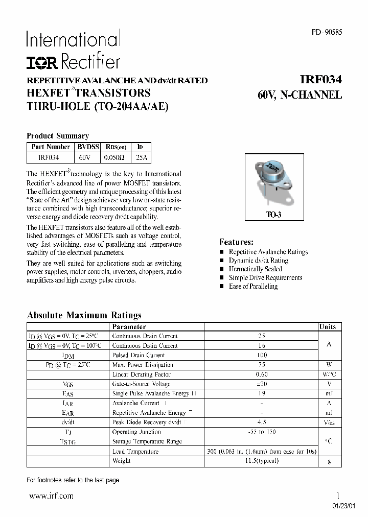 IRF034_192418.PDF Datasheet