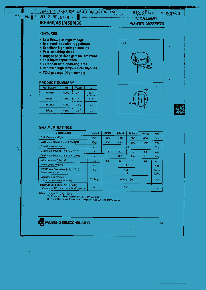 IRF450_5893.PDF Datasheet