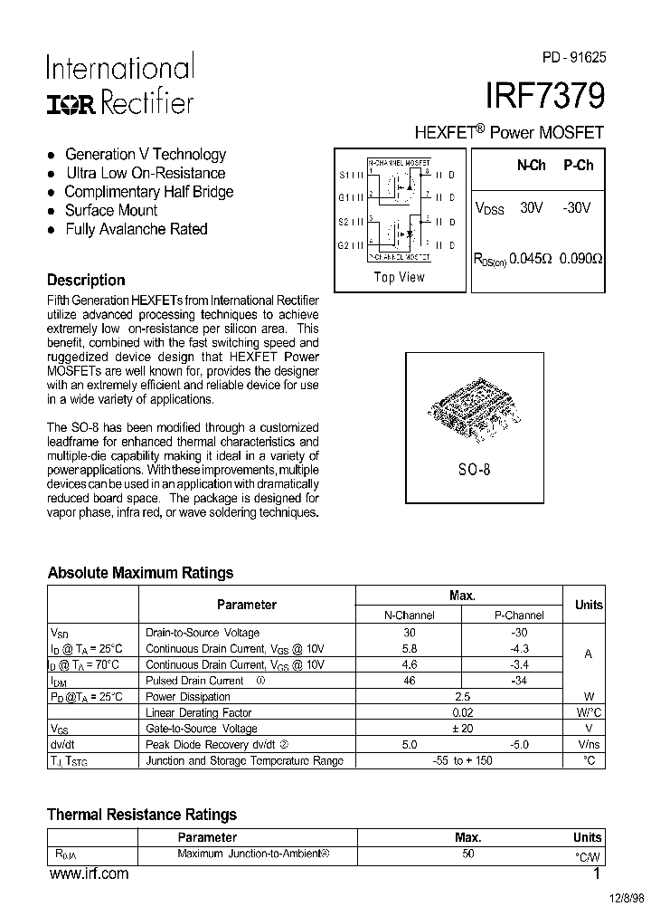 IRF7379_26840.PDF Datasheet