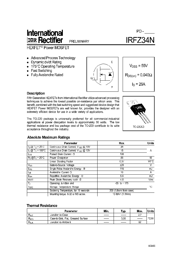 IRFZ34_130501.PDF Datasheet