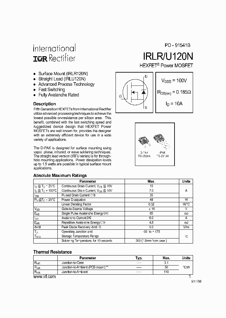 IRLR120N_171470.PDF Datasheet