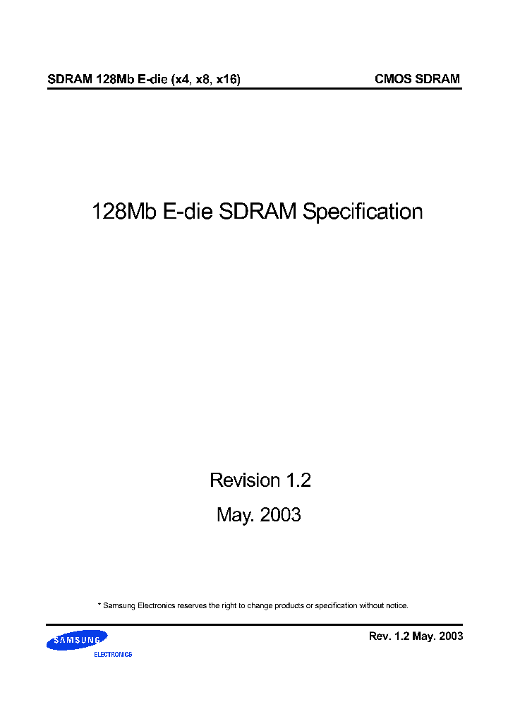 K4S280832E-TC75_37570.PDF Datasheet