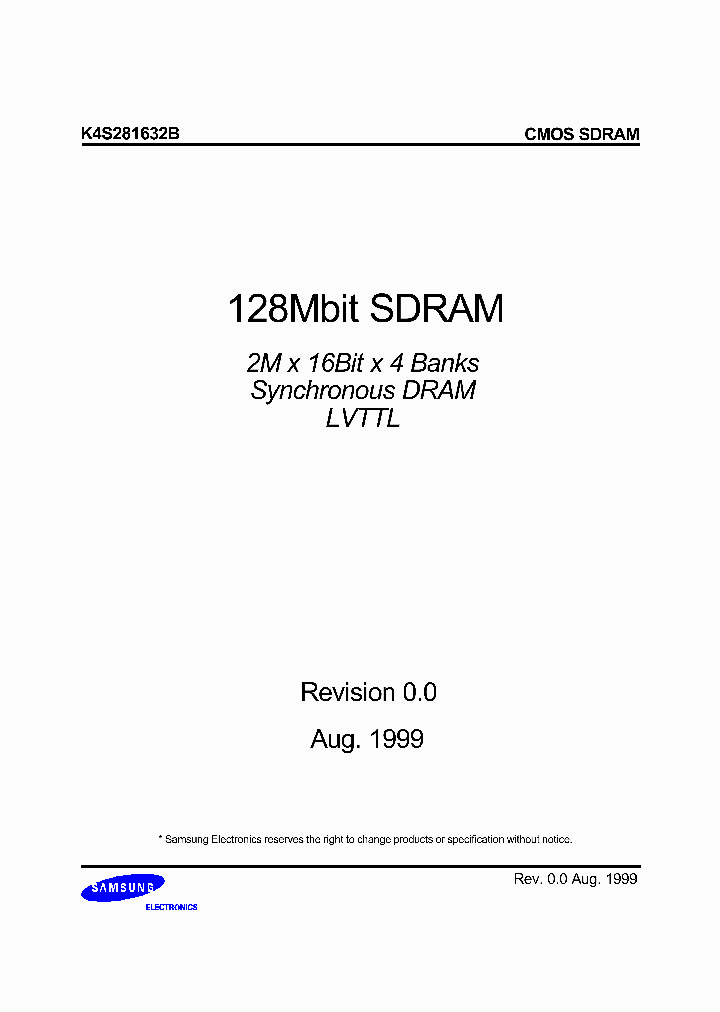 K4S281632B_41499.PDF Datasheet