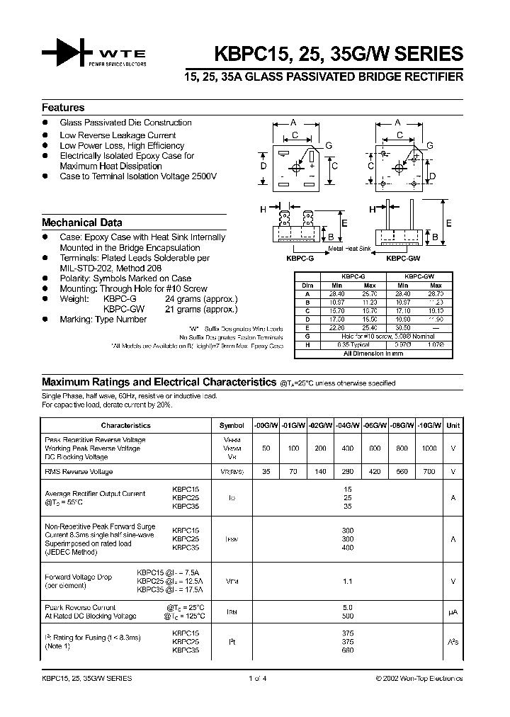 KBPC3500G_119369.PDF Datasheet