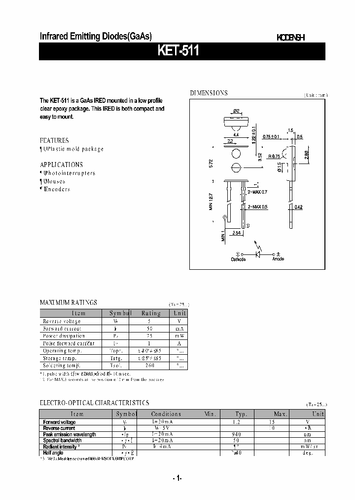 KET-511_73199.PDF Datasheet