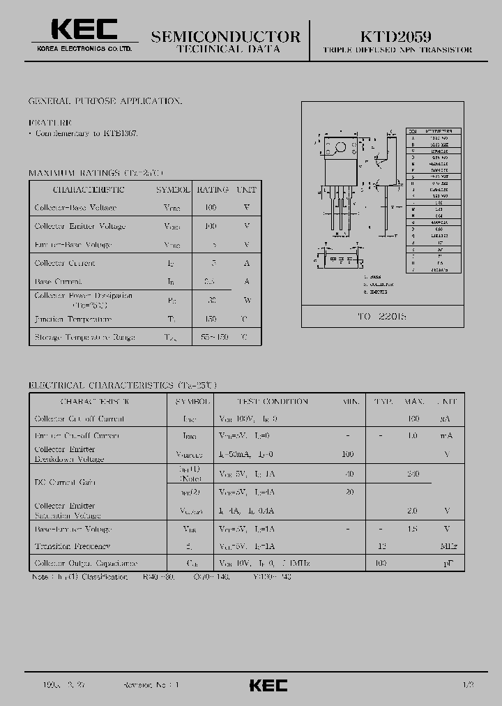 KTD2059_77862.PDF Datasheet