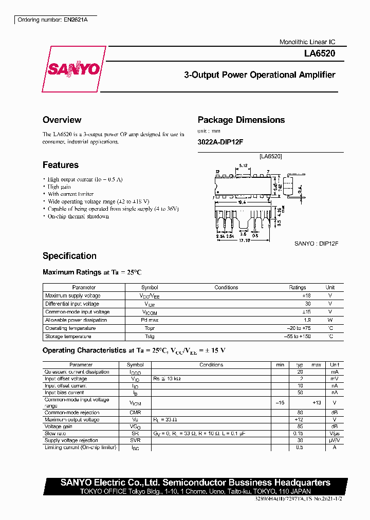 LA6520_142797.PDF Datasheet