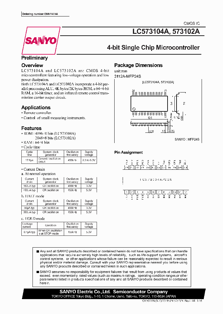 LC573102A_95678.PDF Datasheet