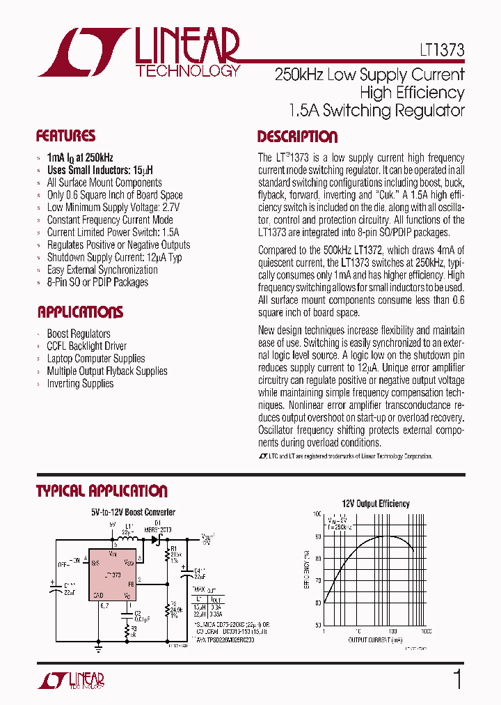 LT1373_115195.PDF Datasheet