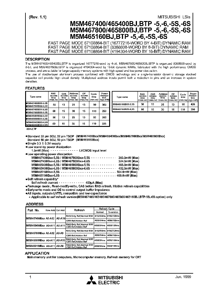 M5M467400BJ_160907.PDF Datasheet