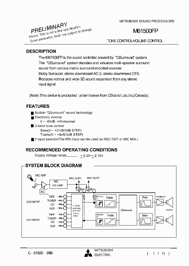 M61500FP_150854.PDF Datasheet