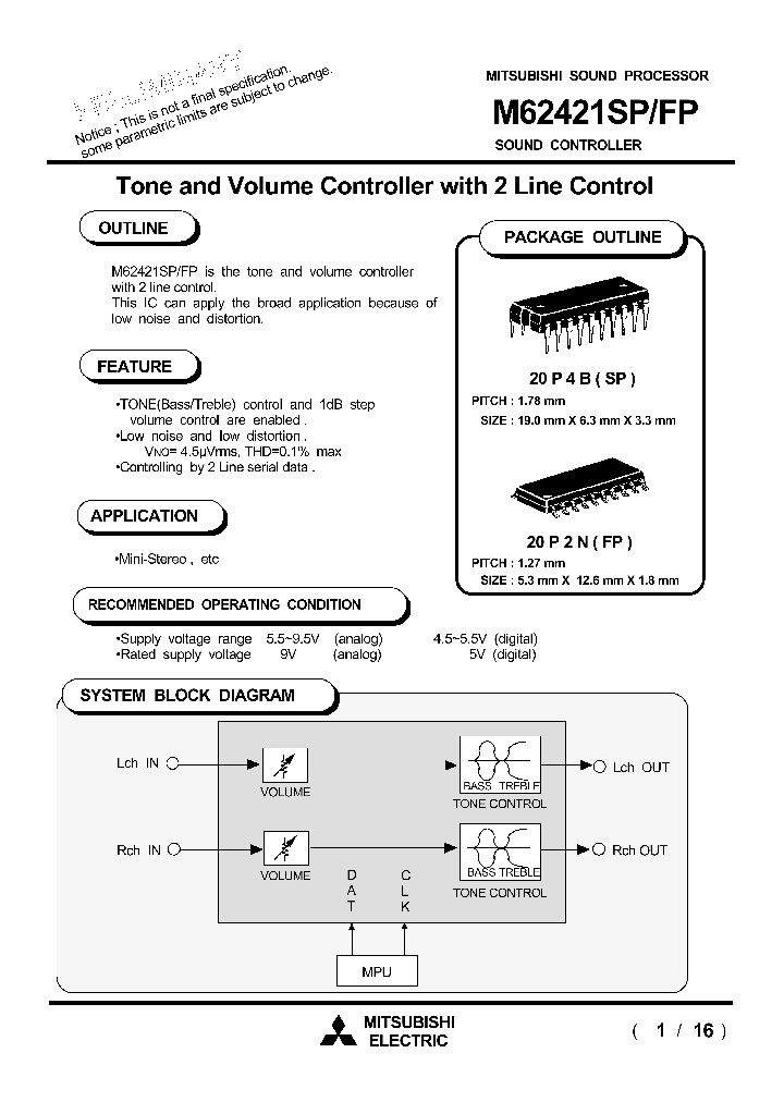 M62421FP_154615.PDF Datasheet