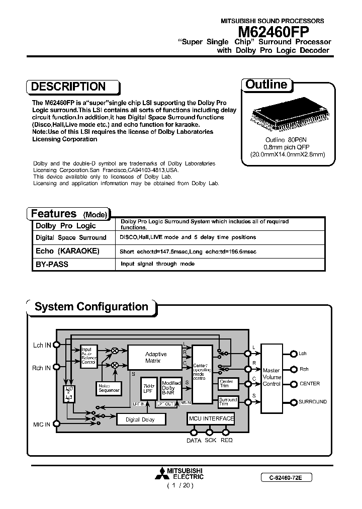 M62460FP_192589.PDF Datasheet