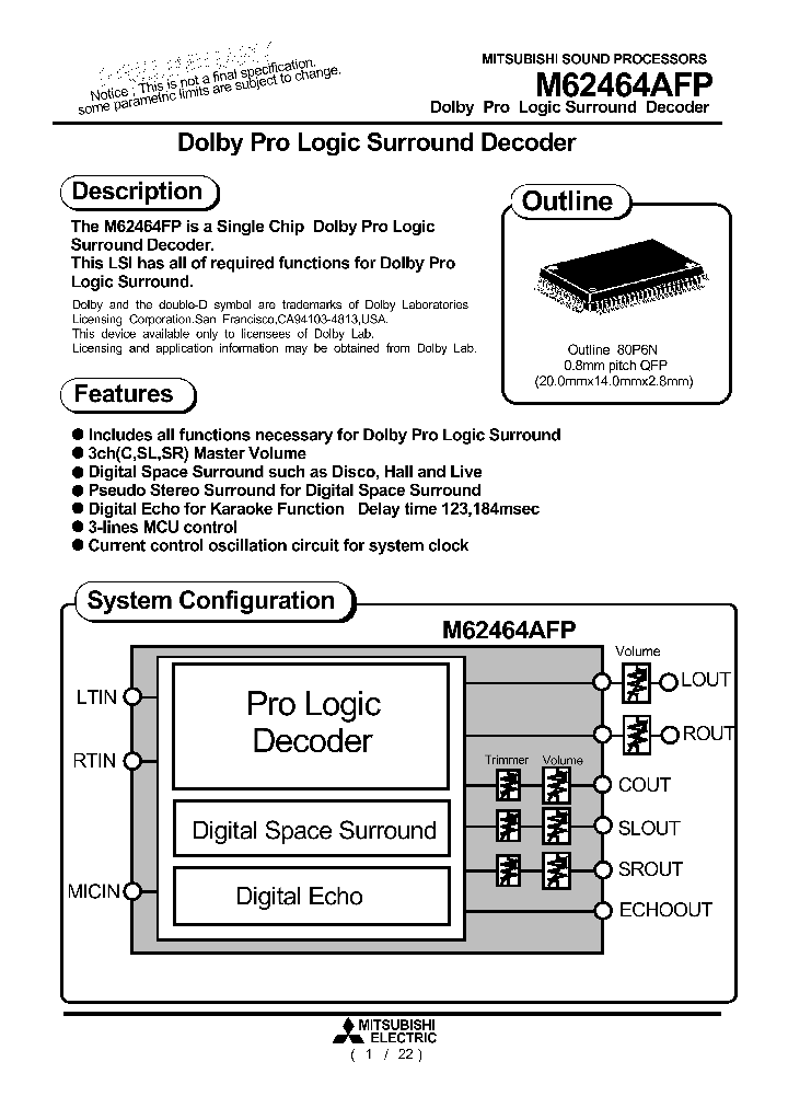 M62464AFP_146550.PDF Datasheet