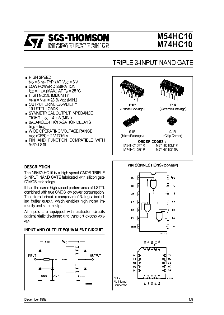 M74HC10M1R_138293.PDF Datasheet