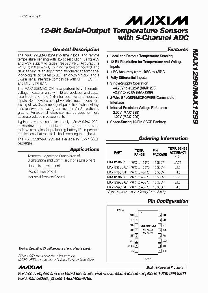 MAX1298_81294.PDF Datasheet