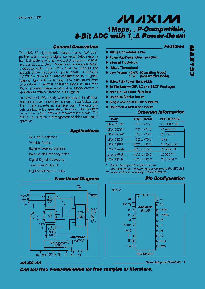 MAX153_50489.PDF Datasheet
