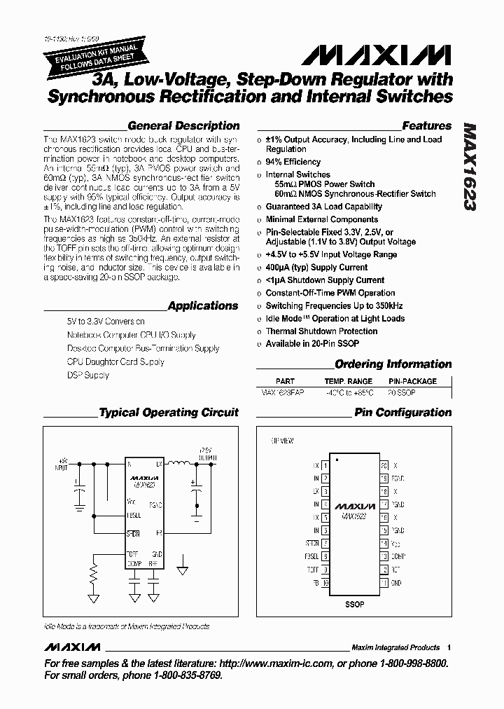 MAX1623_155364.PDF Datasheet