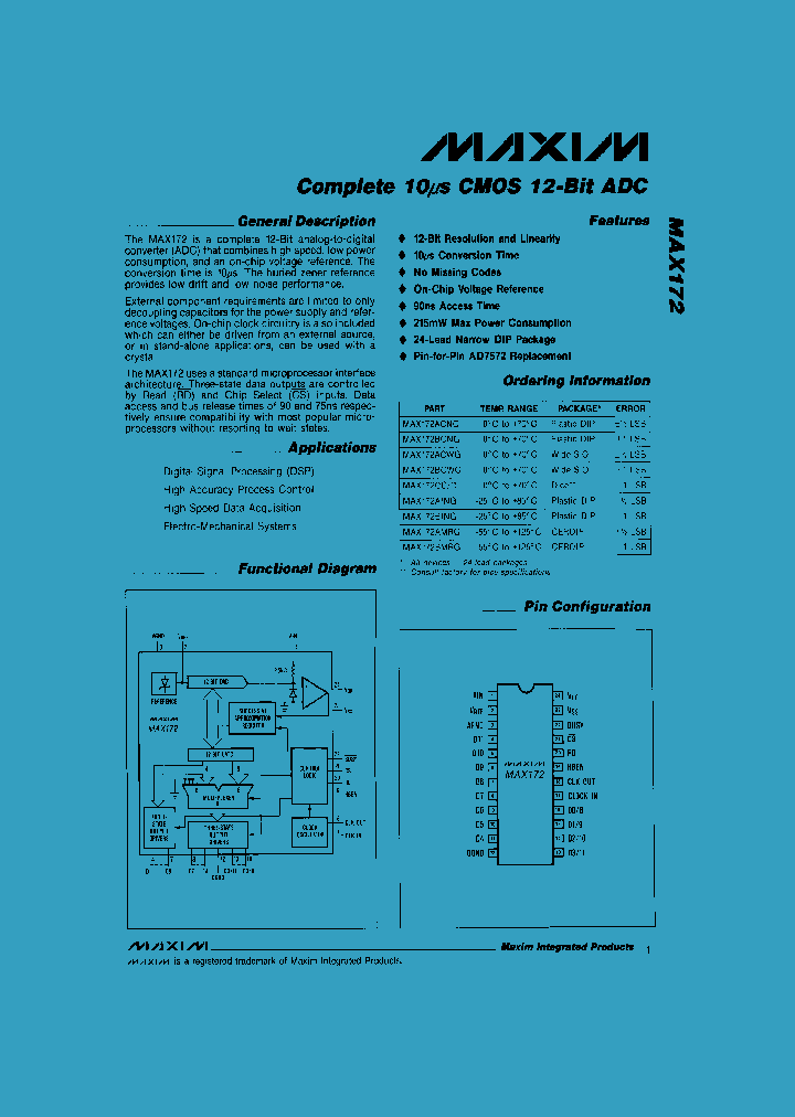 MAX172_50564.PDF Datasheet