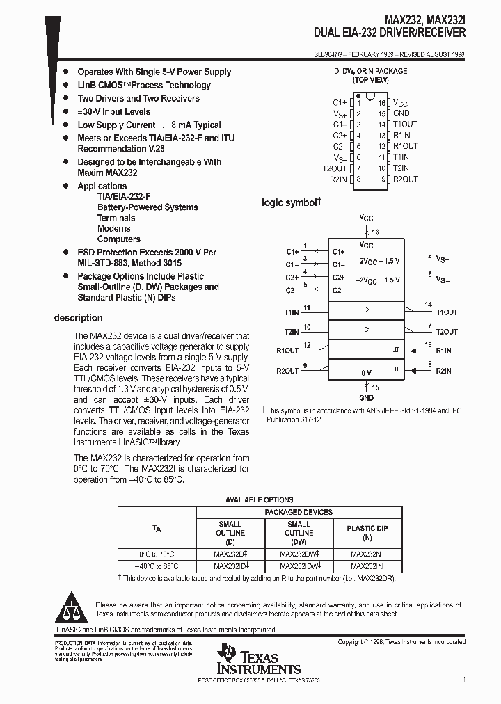 MAX232_1633.PDF Datasheet